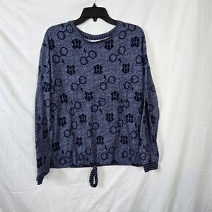 Harry Potter Wizarding World‎ Women's Graphic Print Drawstring Hem Sweatshirt M